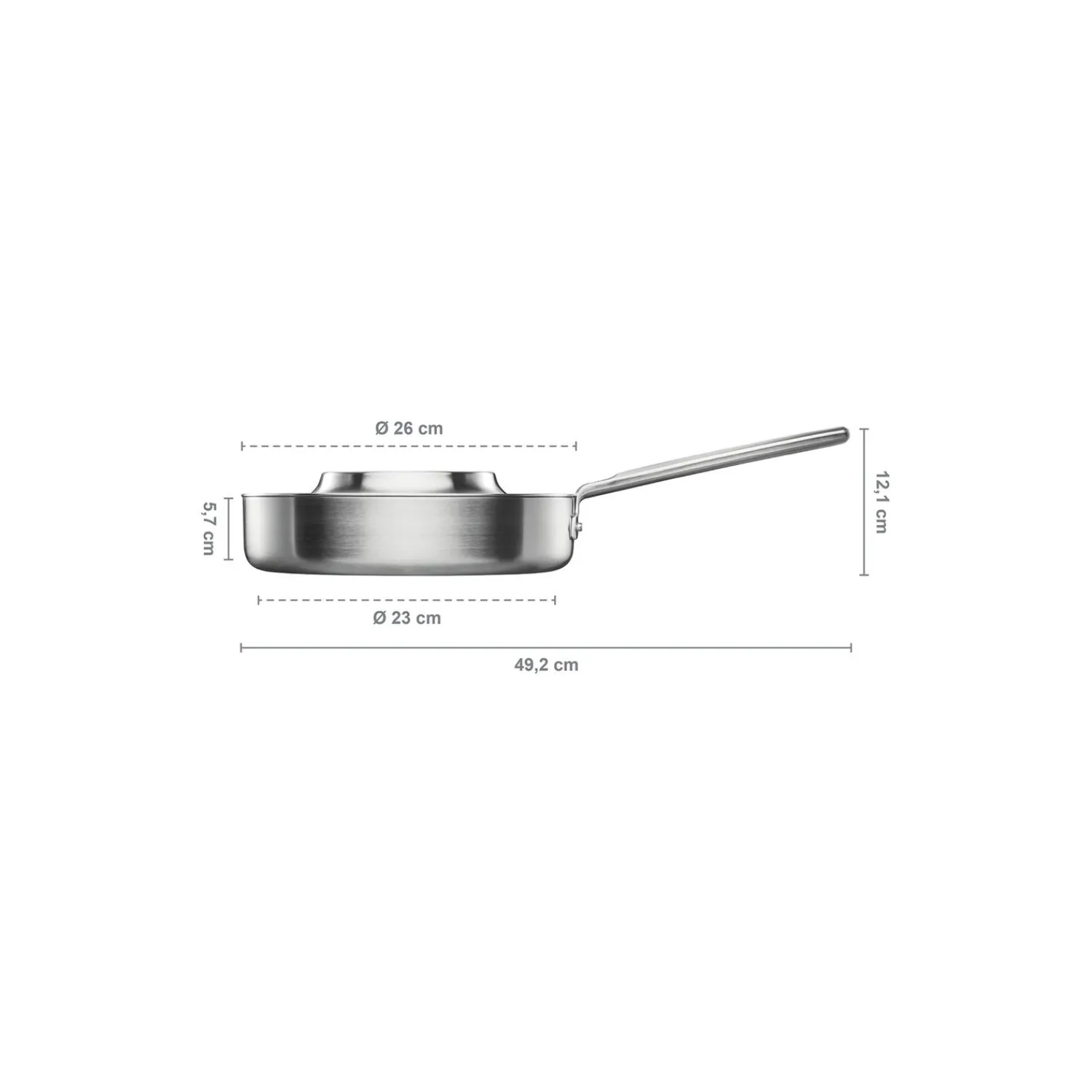 Fiskars Gryder & Pander-Norden Steel sauterpande med låg Ø 26 cm