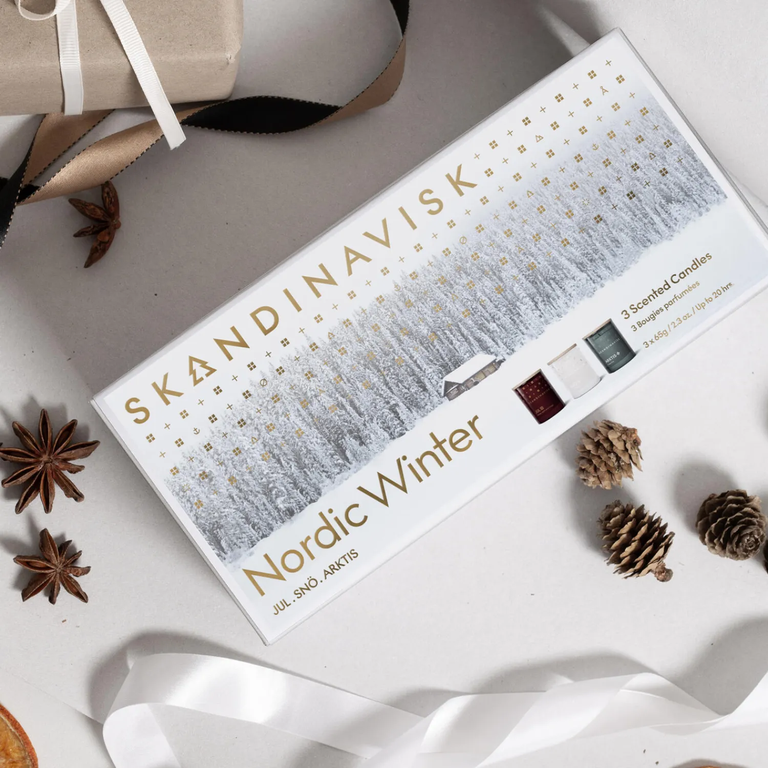 Skandinavisk Lys & Duftlys * NORDIC WINTER Scented Candle Giftset
