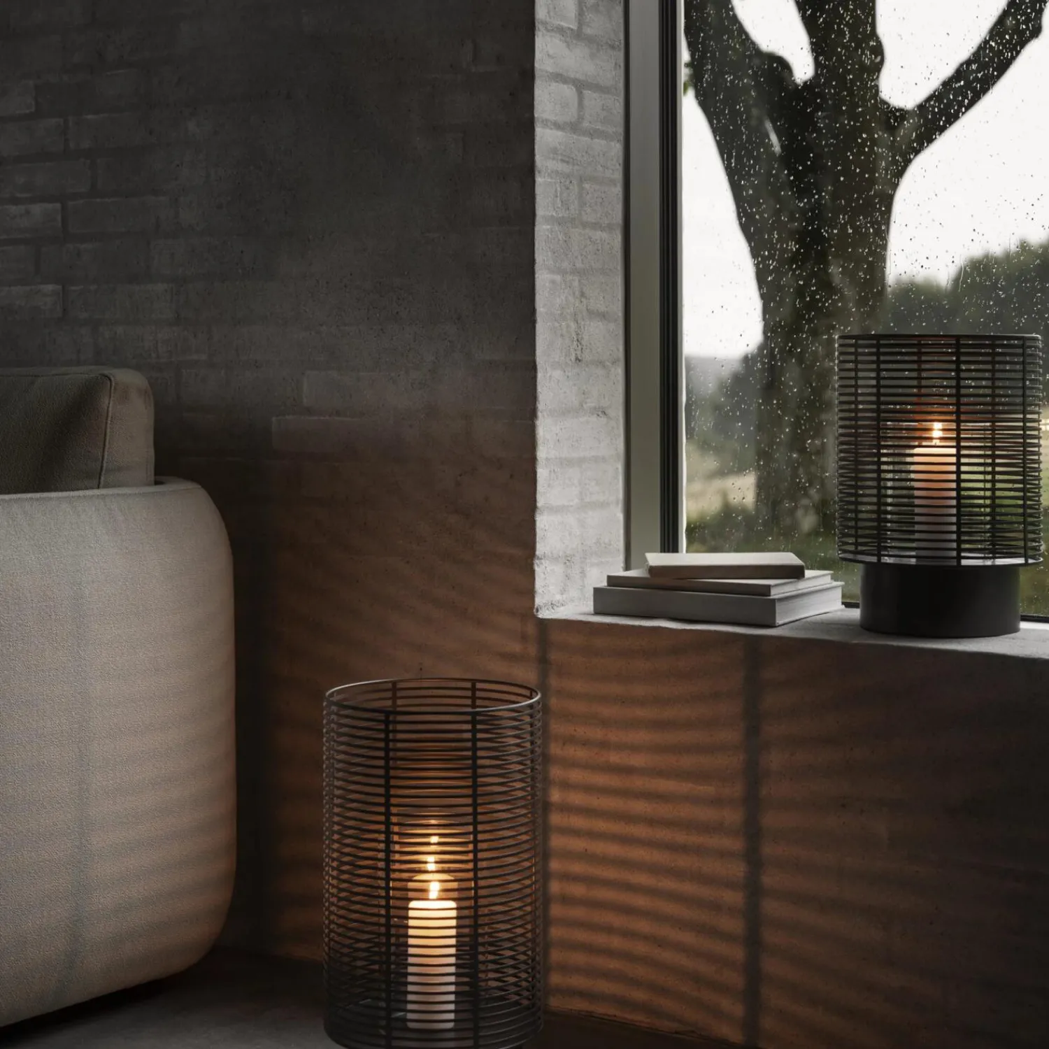 Blomus Lysestager-OLEA Outdoor Lantern, gunmetal