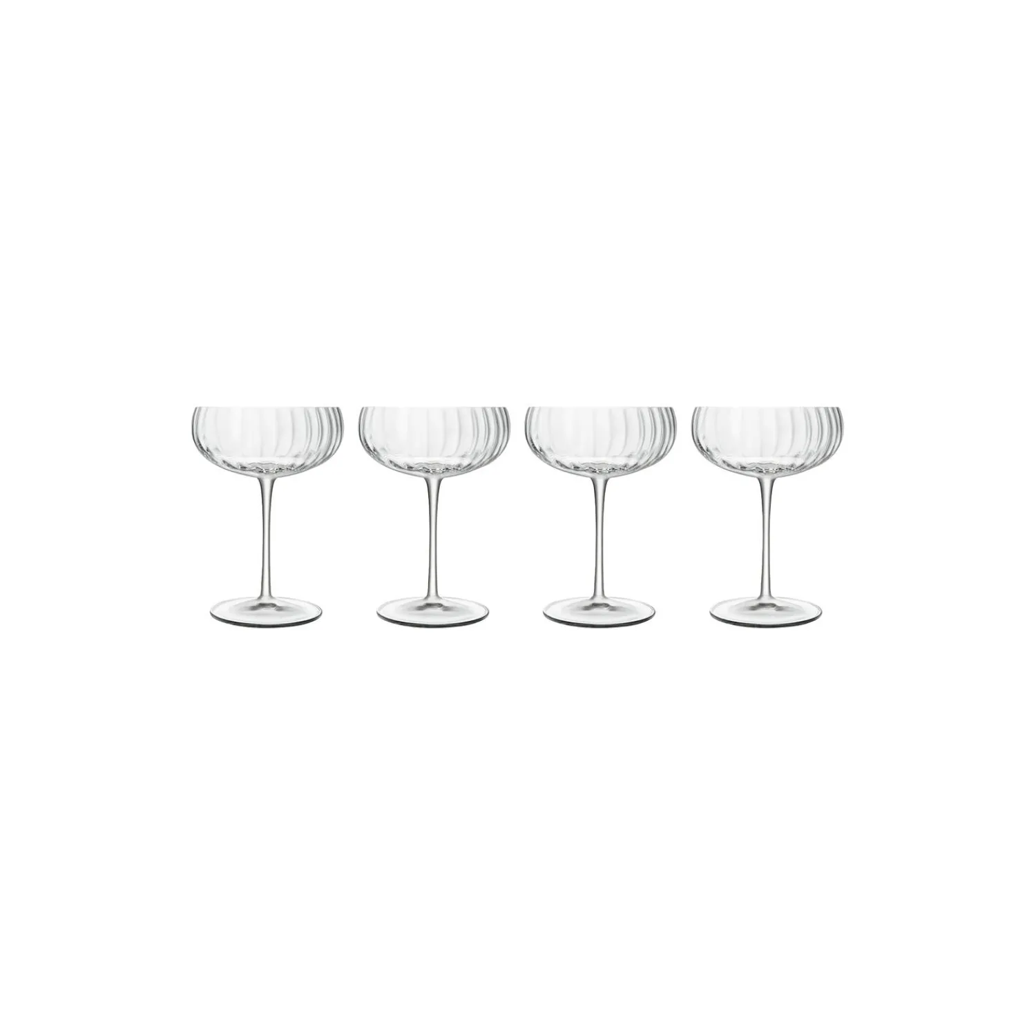 Luigi Bormioli Glas * Optica champagneskål 4 stk.
