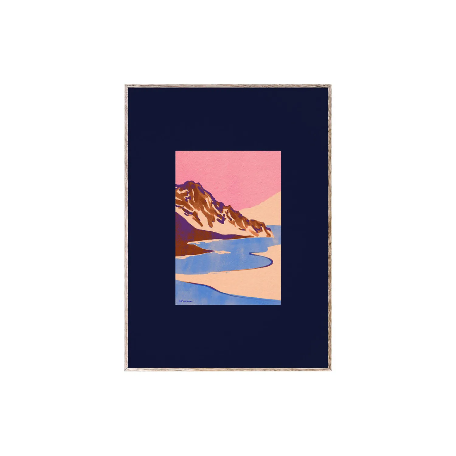 Paper Collective Plakater & Rammer-Orange Landscape poster
