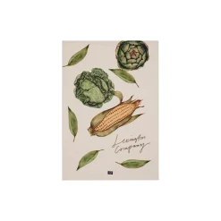 Lexington Køkkentekstiler * Organic Cotton Kitchen Towel, white/olive