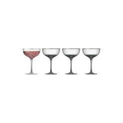 Lyngby Glas Glas-Palermo Gold cocktailglas 4 stk.