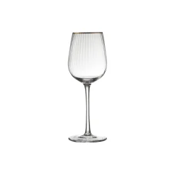 Lyngby Glas Glas-Palermo Gold hvidvinsglas 4 stk.