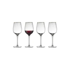 Lyngby Glas Glas * Palermo Gold rødvinsglas 4 stk.