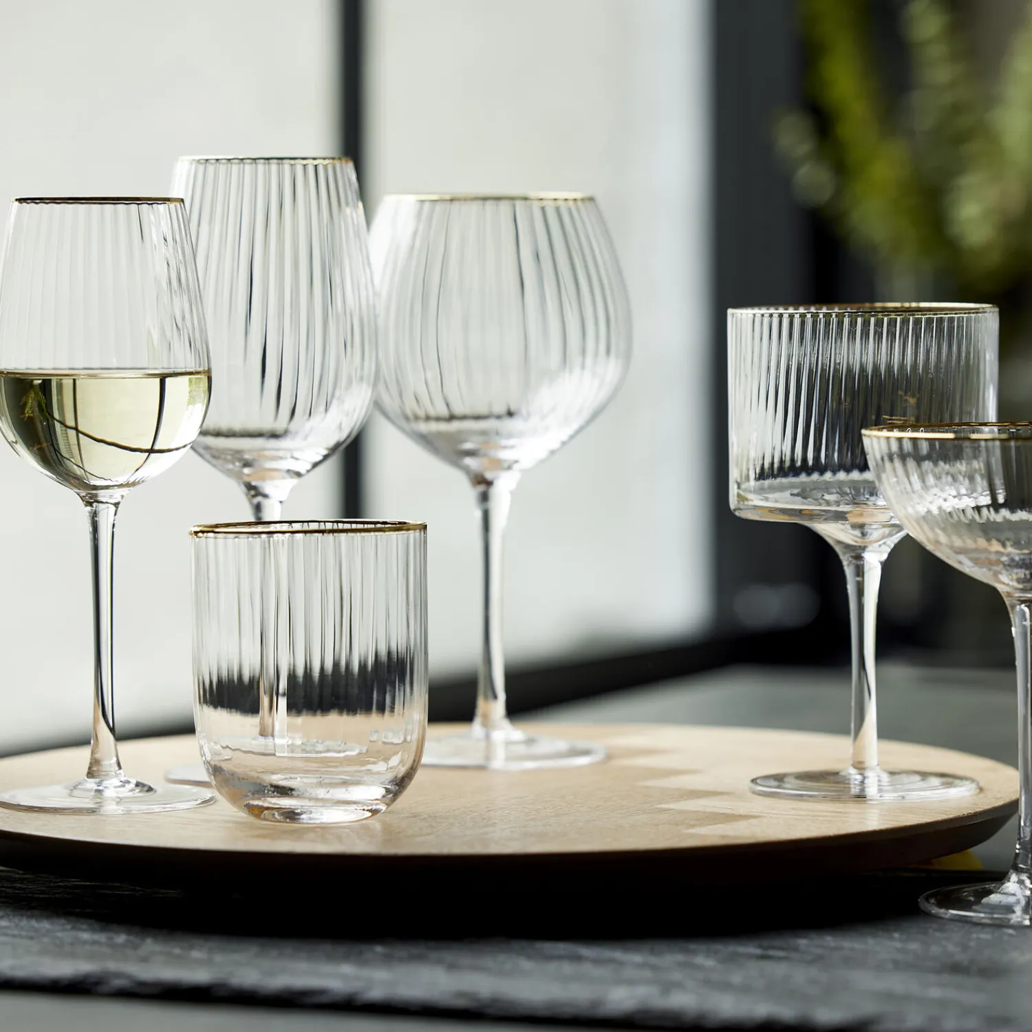 Lyngby Glas Glas * Palermo Gold rødvinsglas 4 stk.