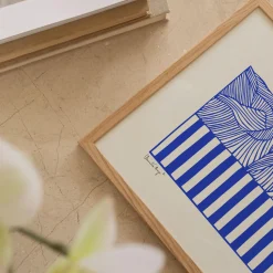 Peléton Plakater & Rammer-Papercut 04, blue