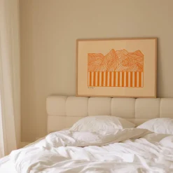 Peléton Plakater & Rammer-Papercut 04, orange