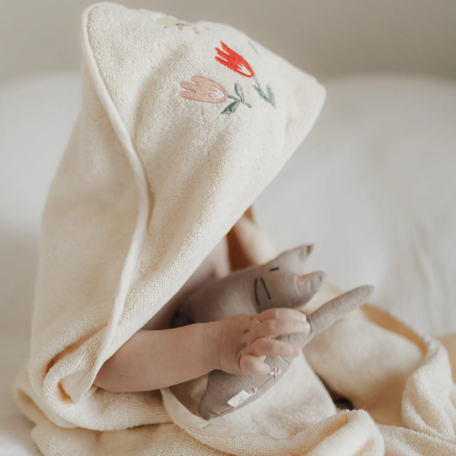Børn Dear April Badeudstyr|Håndklæder * Petal babyhåndklæde,
