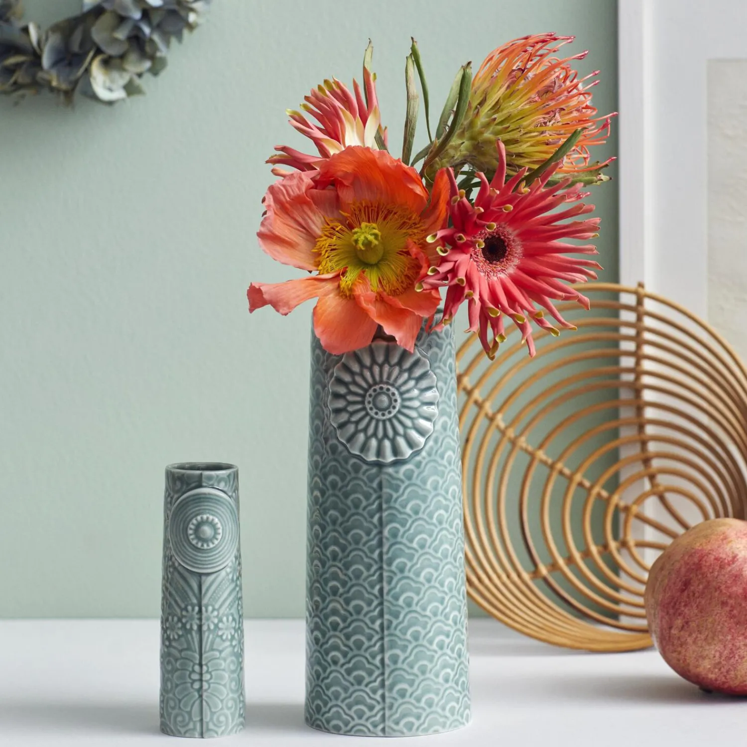 Dottir Nordic Design Vaser-Pipanella Flower Vase, peacock