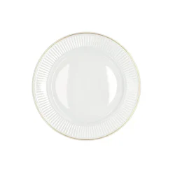 Pillivuyt Tallerkener * Plissé flad tallerken Ø 28 cm, hvid/guld