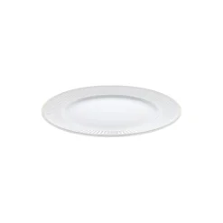 Pillivuyt Tallerkener * Plissé flad tallerken Ø 28 cm, hvid/guld