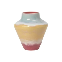 Kähler Vaser * Poppery vase, pink/mint/gul