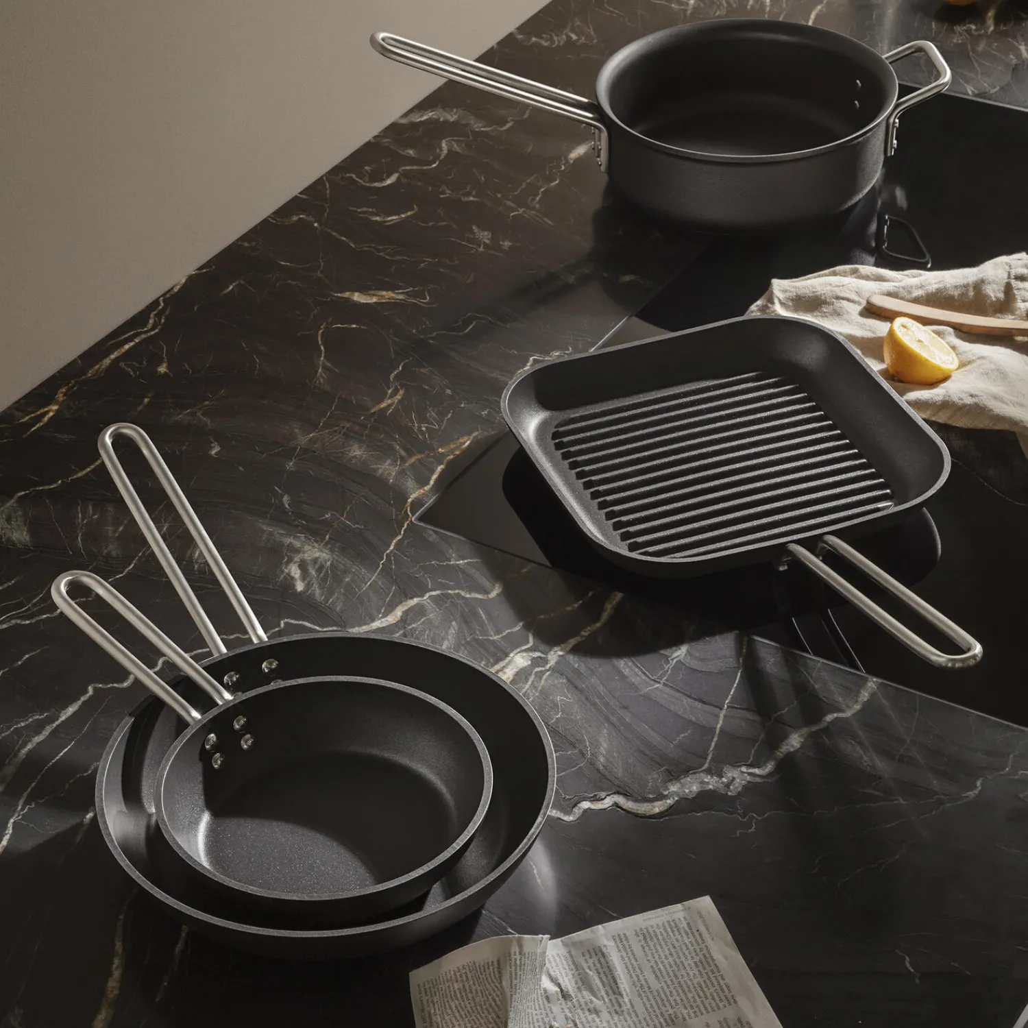 Eva Trio Gryder & Pander-Professional Grillstegepande keramisk
