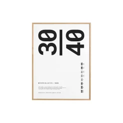 Paper Collective Plakater & Rammer-Ramme, oak