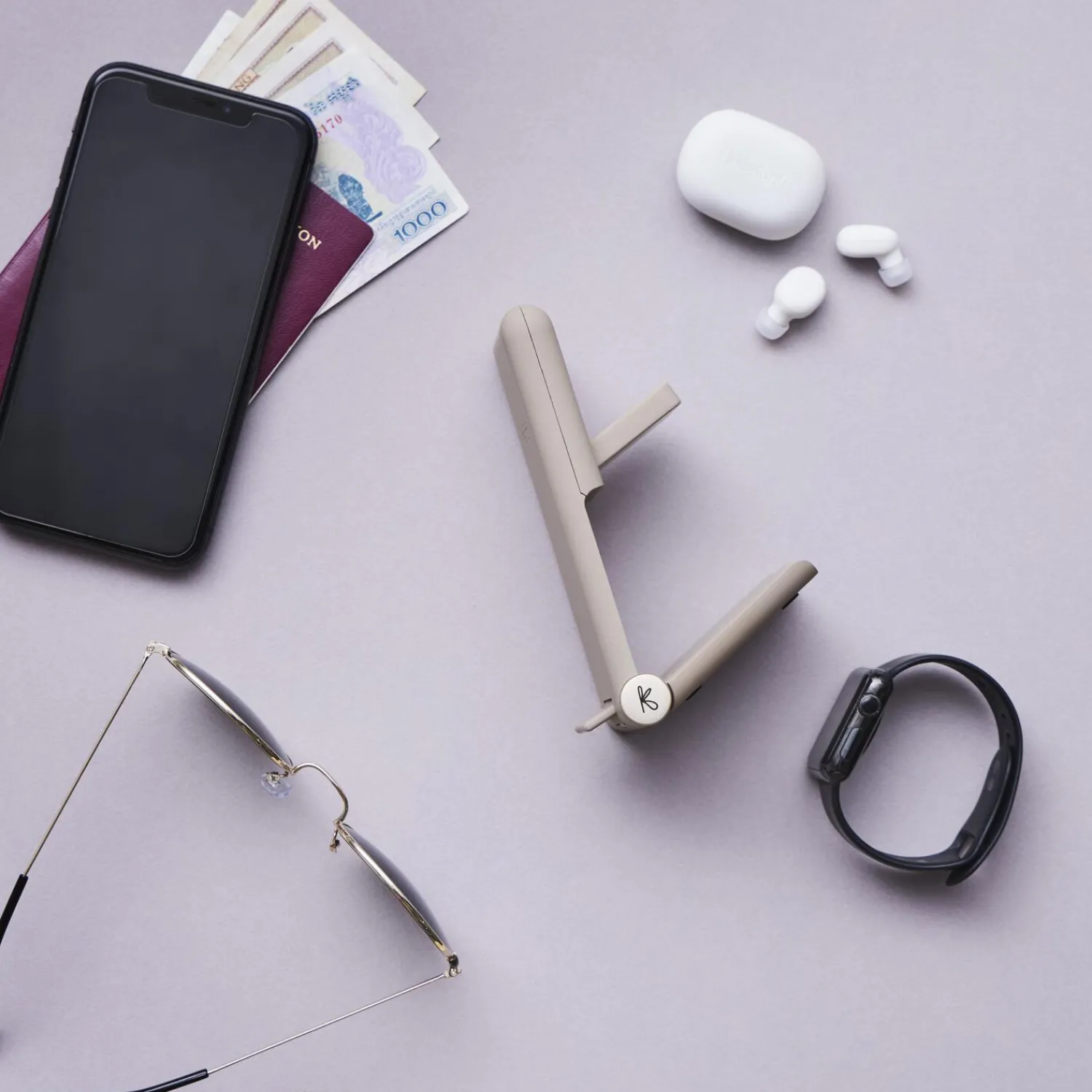 Kreafunk Opladere * reCHARGE + trådløs powerbank, ivory sand