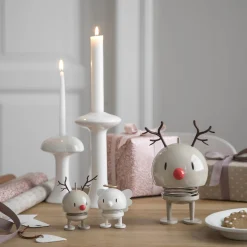Hoptimist Figurer & Glaskunst-Reindeer Bumble, latte