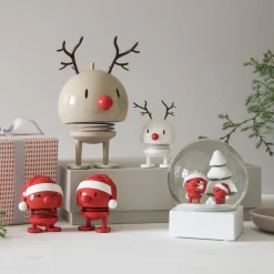 Hoptimist Figurer & Glaskunst * Reindeer Bumble, white