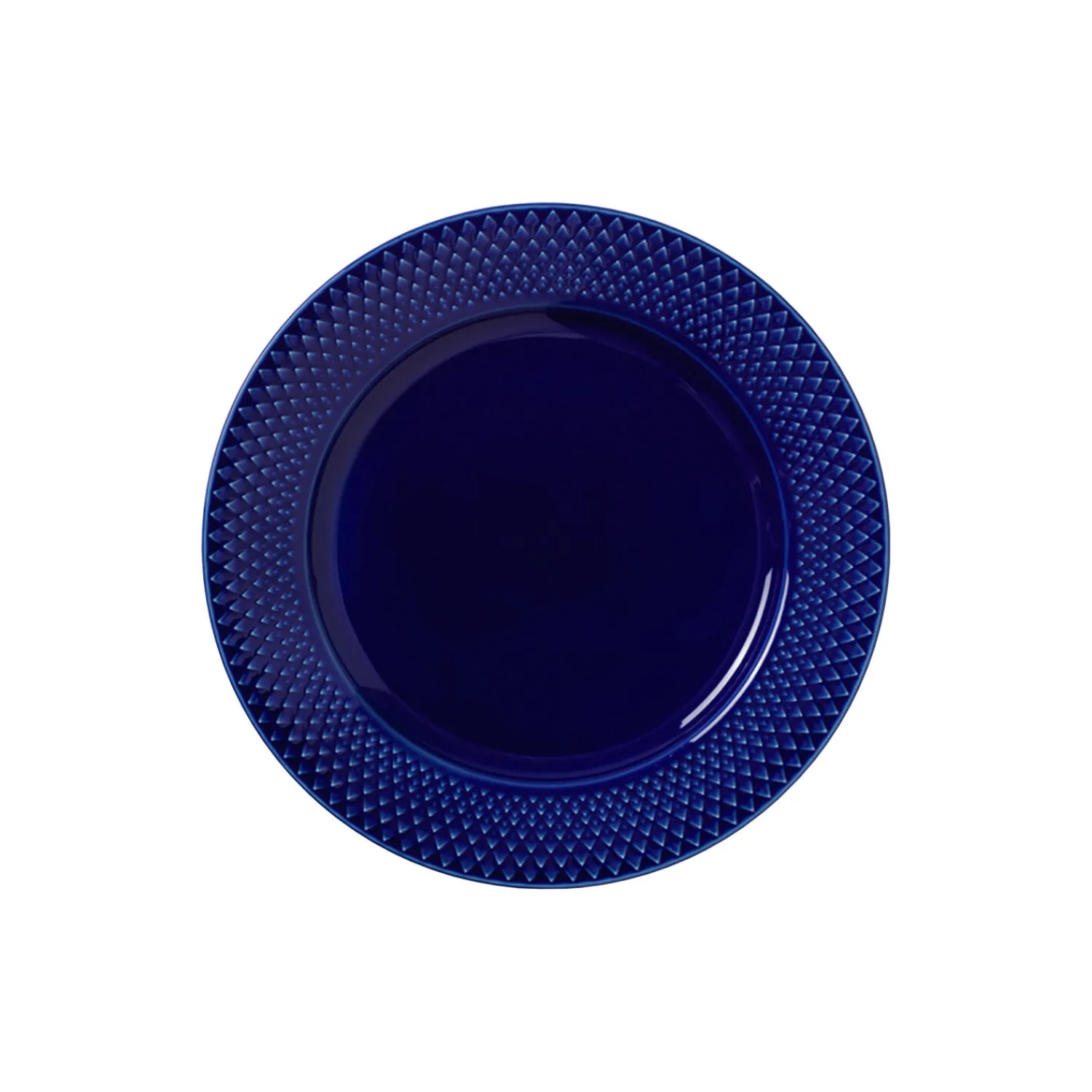Lyngby Porcelæn Tallerkener * Rhombe Color frokosttallerken Ø 23 cm, mørk blå