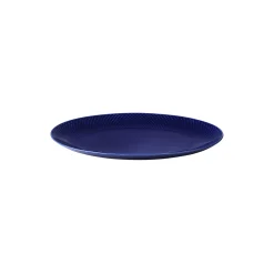 Lyngby Porcelæn Skåle & Fade-Rhombe Color ovalt serveringsfad, mørk blå