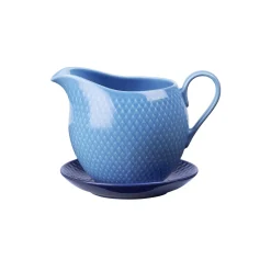 Lyngby Porcelæn Skåle & Fade * Rhombe Color Saucekande, blå