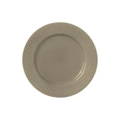 Lyngby Porcelæn Tallerkener * Rhombe Earth Frokosttallerken Ø 23 cm, clay