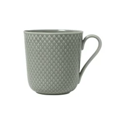 Lyngby Porcelæn Kopper & Krus * Rhombe Earth Krus med hank,