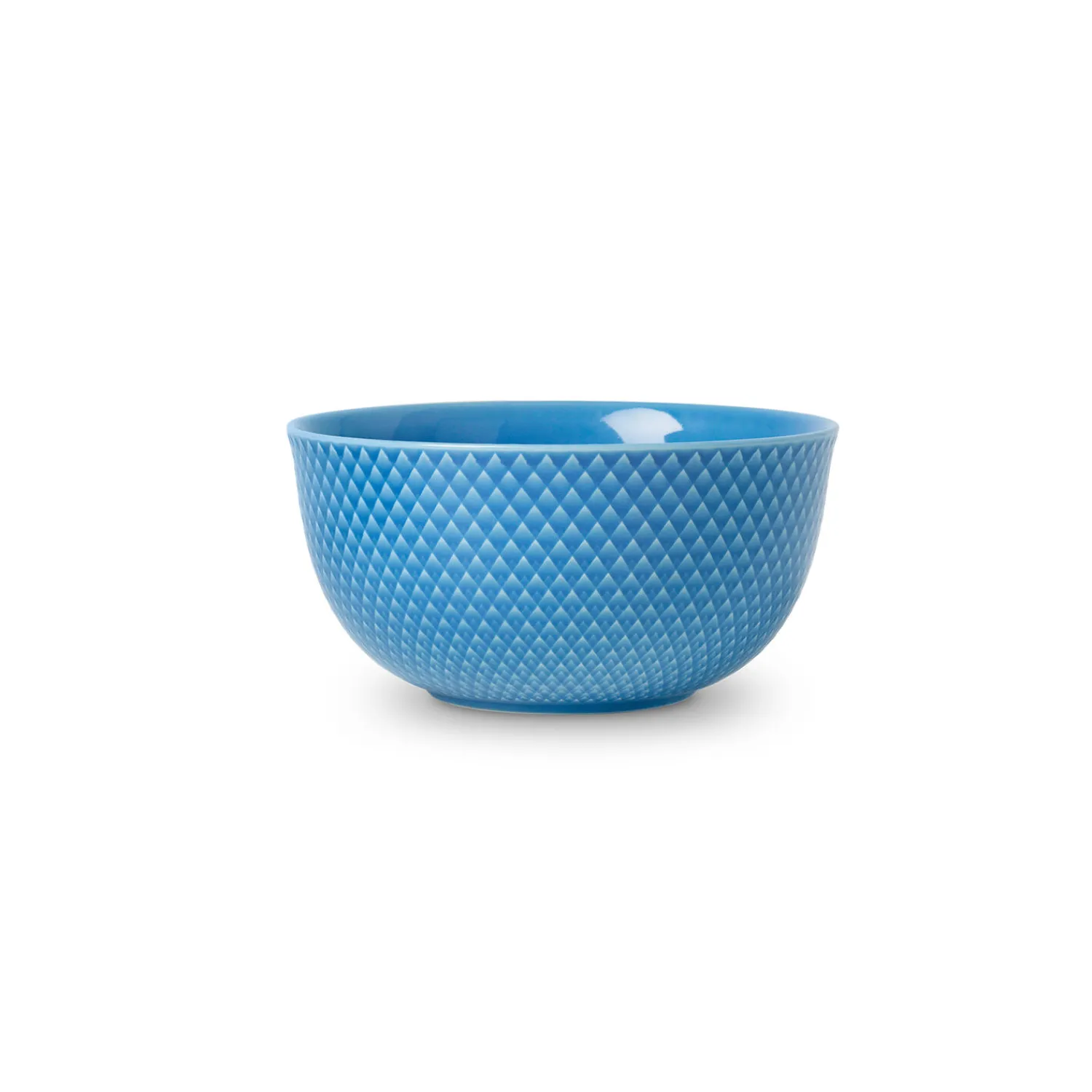 Lyngby Porcelæn Skåle & Fade * Rhombe serveringsskål, blå