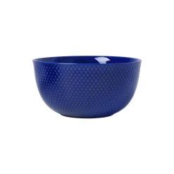 Lyngby Porcelæn Skåle & Fade * Rhombe serveringsskål, mørk blå