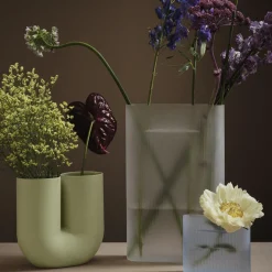 Muuto Vaser-Ridge Vase, /frosted glass