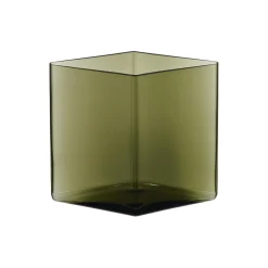 Iittala Vaser-Ruutu vase, moss green