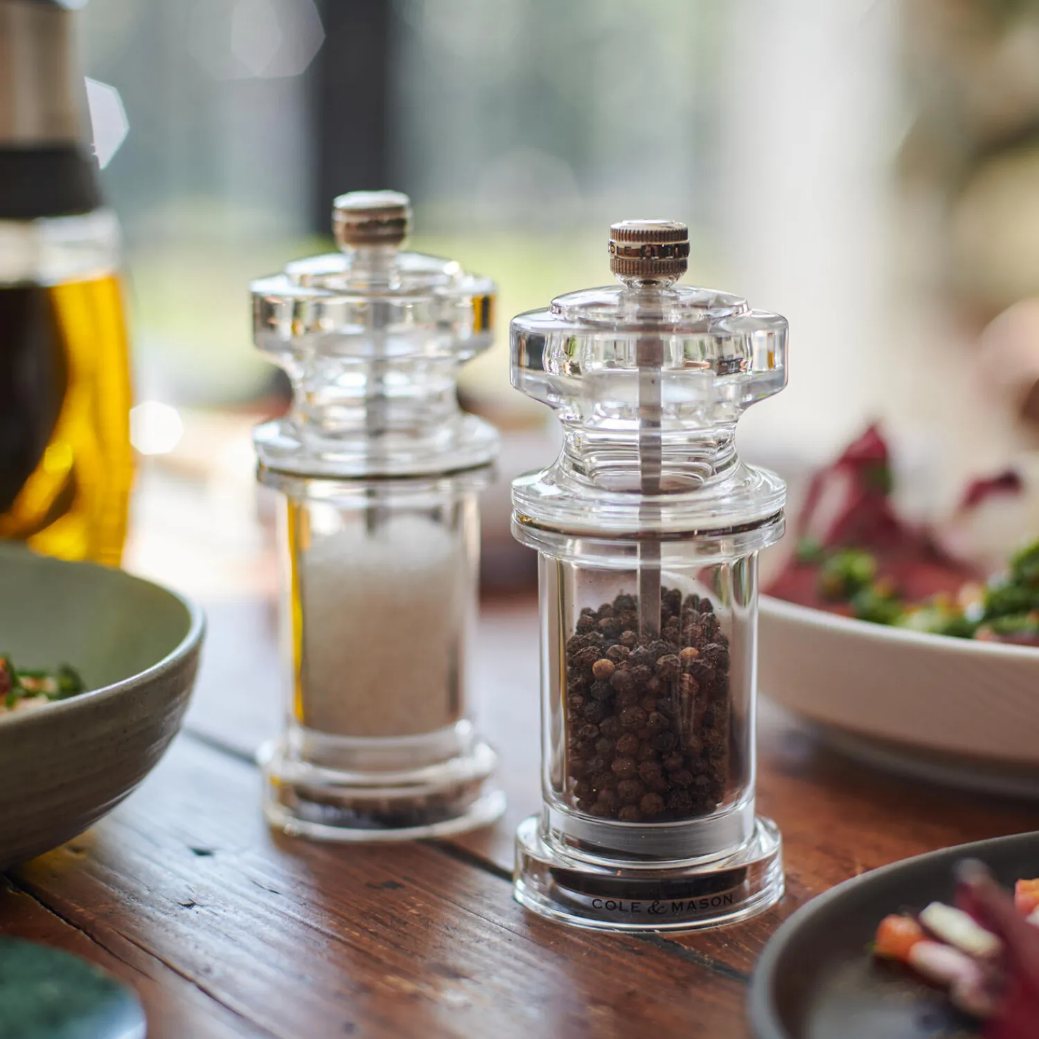 Cole & Mason Køkkenudstyr-605 Salt and pepper set, akryl