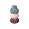 Dottir Nordic Design Lysestager-Samsurium Candlestack lysestage, mørk blå/pudder/aubergine