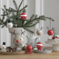 Hoptimist Pynt-Santa Ornament 2 pcs, red