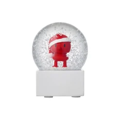 Hoptimist Pynt-Santa Snow Globe, red
