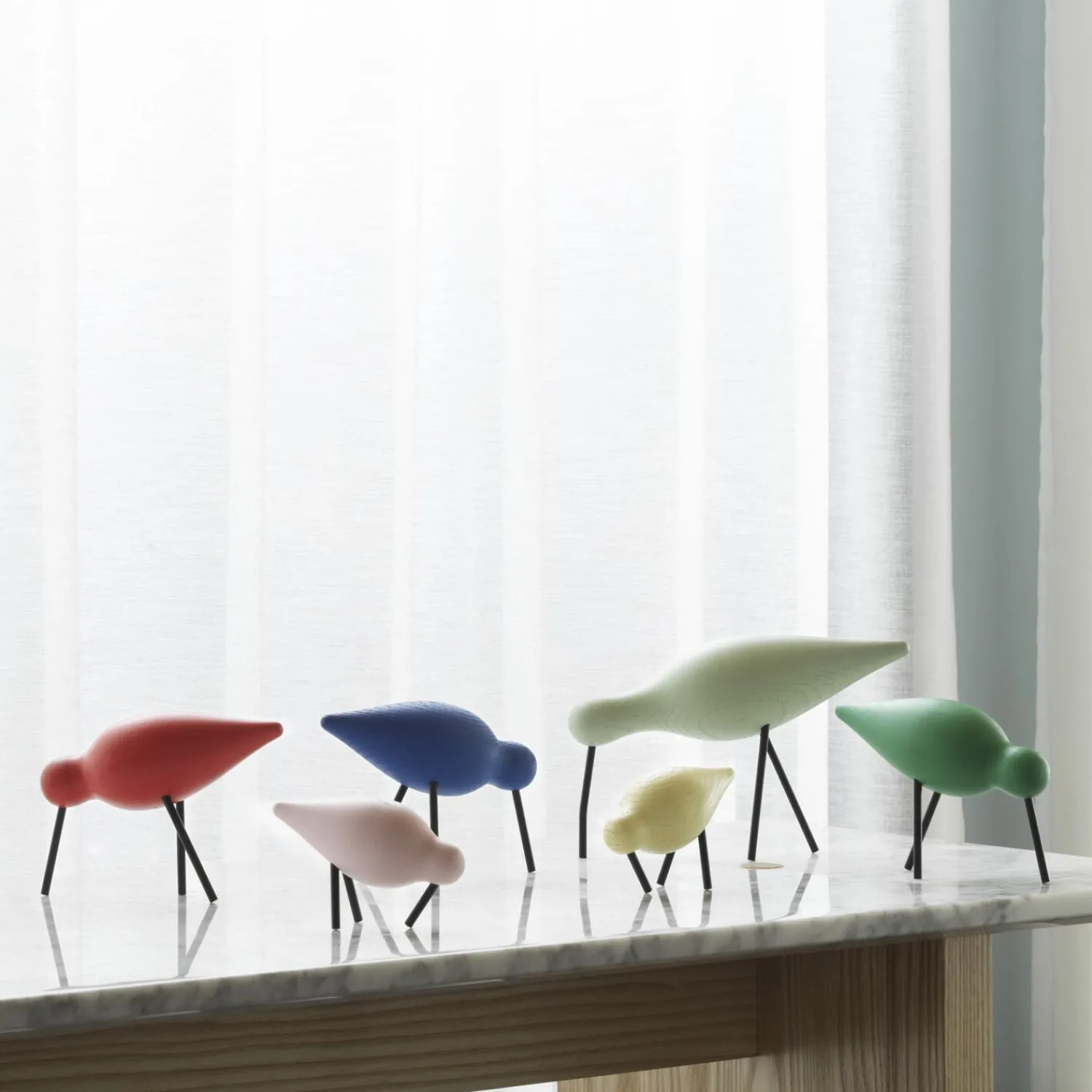 Normann Copenhagen Figurer & Glaskunst-Shorebird, green