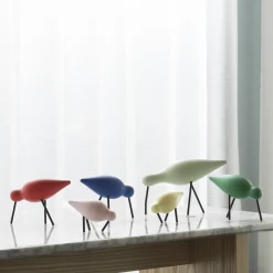Normann Copenhagen Figurer & Glaskunst-Shorebird, light yellow