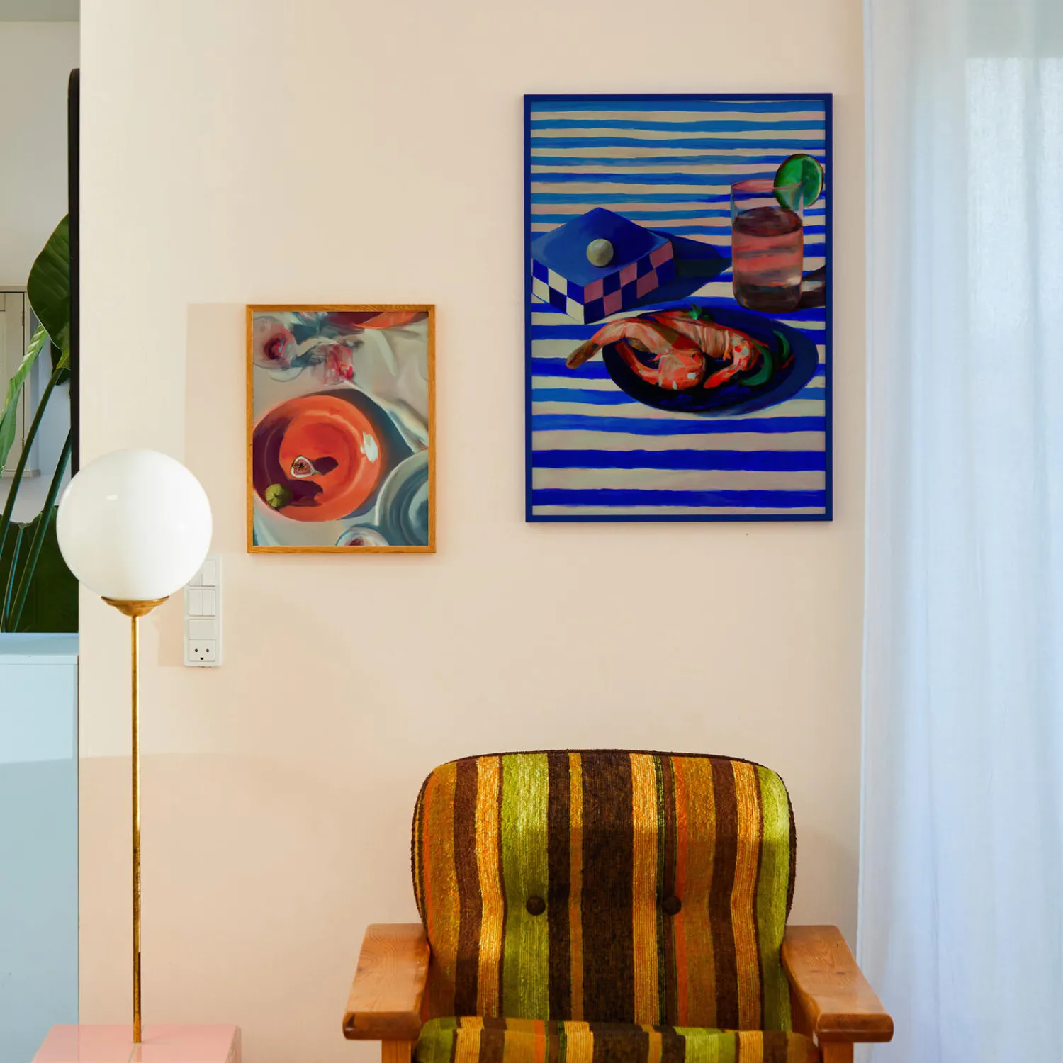 Paper Collective Plakater & Rammer-Shrimp & Stripes plakat