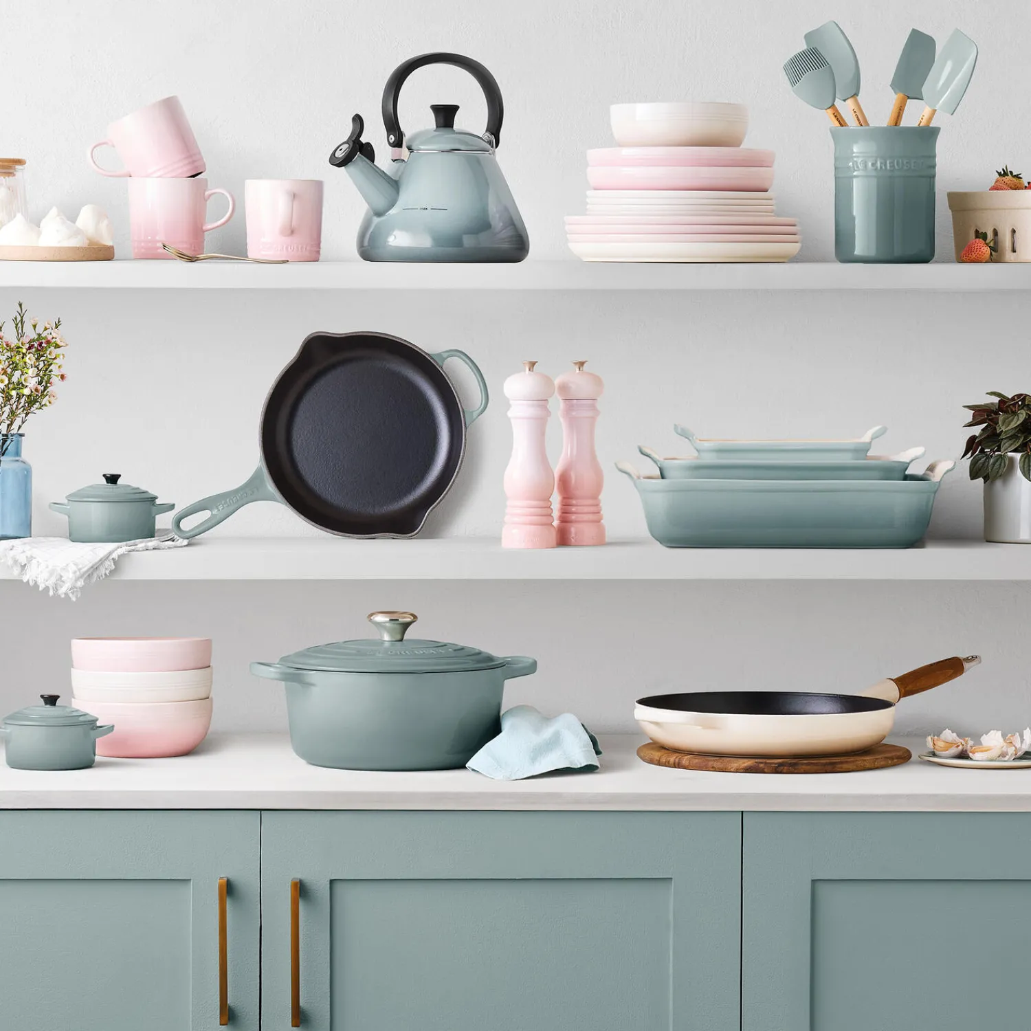 Le Creuset Gryder & Pander * Signature stegepande Ø cm,