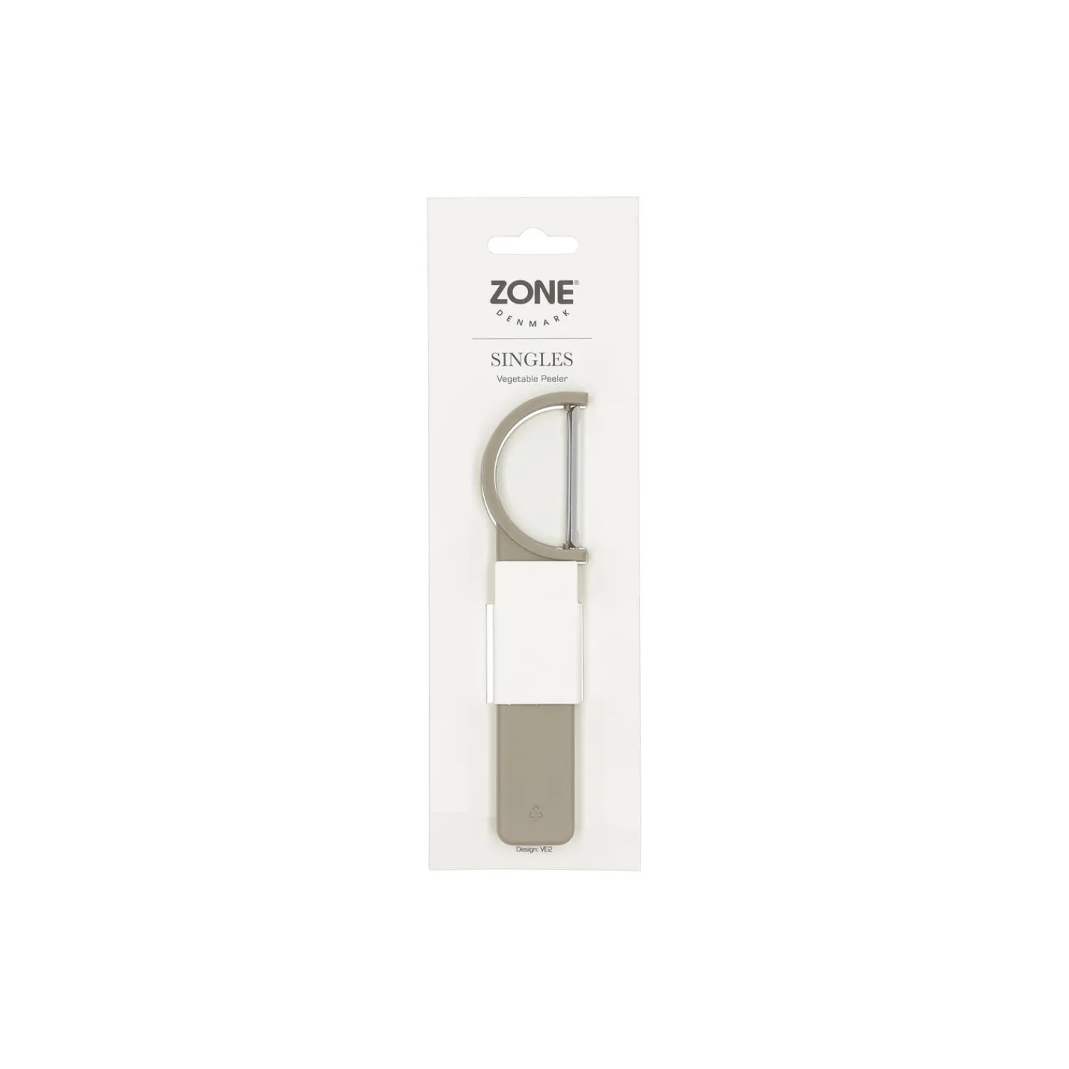Zone Denmark Køkkenudstyr-Singles grøntsagsskræller, soft taupe