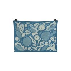 Røros Tweed Plaider-SKOGBUNN Half Size Throw, blue/natural