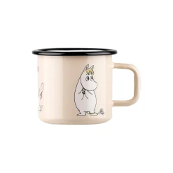 Muurla Kopper & Krus * Snorkfrøken emaljekrus, beige