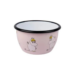 Muurla Skåle & Fade * Snorkfrøken emaljeskål, lyserød