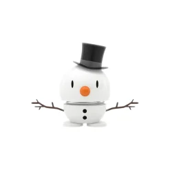 Hoptimist Figurer & Glaskunst-Snowman, hvid