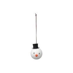 Hoptimist Pynt-Snowman Ornament 2 pcs, white