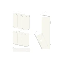 DesignLife Affaldssortering * SORTED Premium Tall affaldssortering, white/RAL 9010