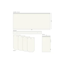 DesignLife Affaldssortering-SORTED Premium Wide affaldssortering, white/RAL 9010