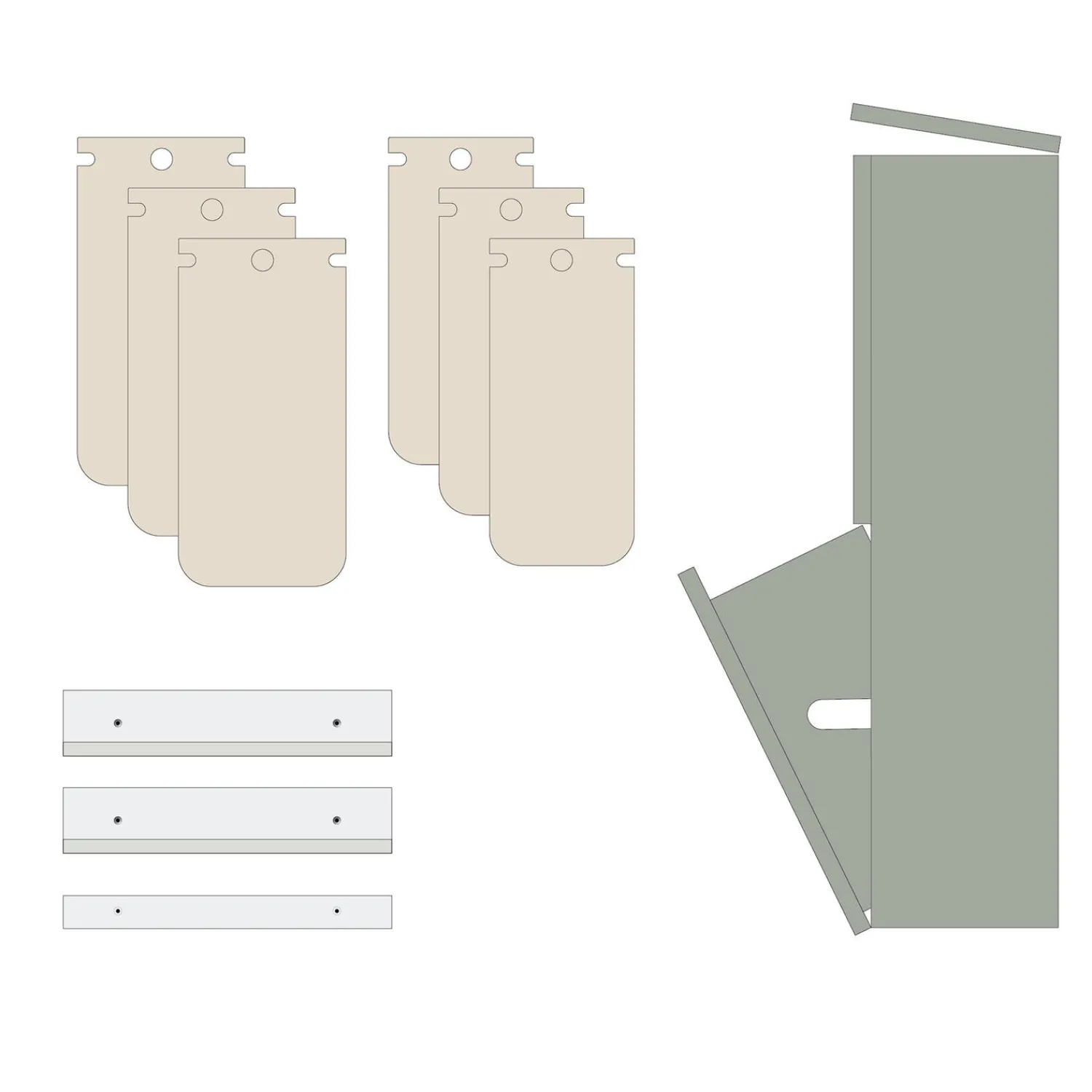 DesignLife Affaldssortering-SORTED Standard Tall affaldssortering,