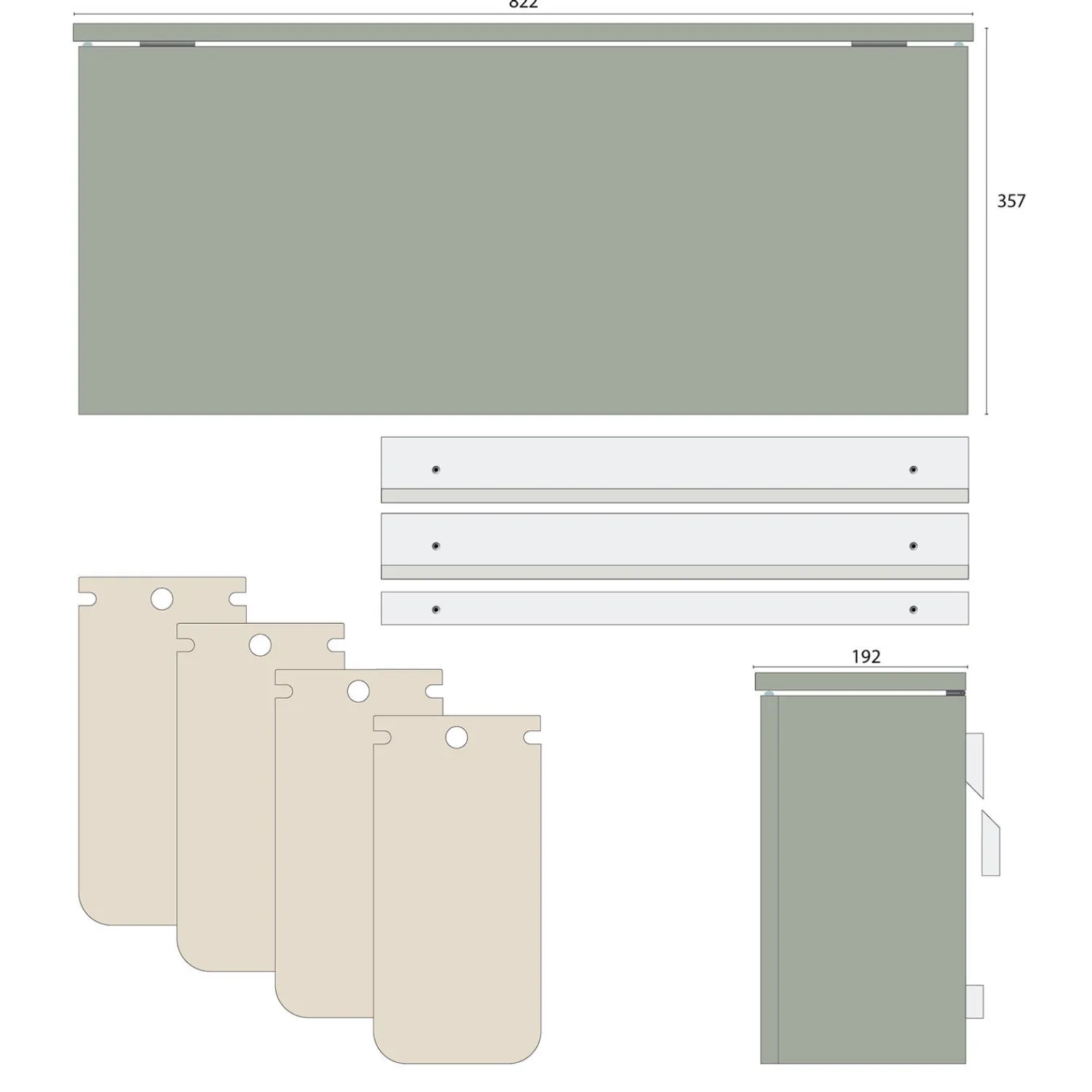 DesignLife Affaldssortering-SORTED Standard Wide affaldssortering,