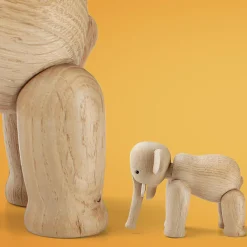 Kay Bojesen Denmark Figurer & Glaskunst-Sæt af liliput i eg 3 stk.